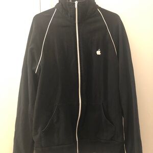 Apple Zip Up Sweater American Apparel Mac Black Sweater Size M